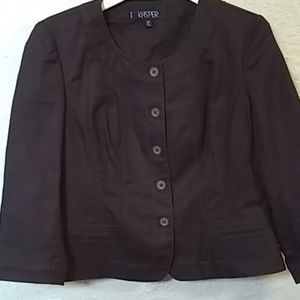 KASPER chocolate brown jacket